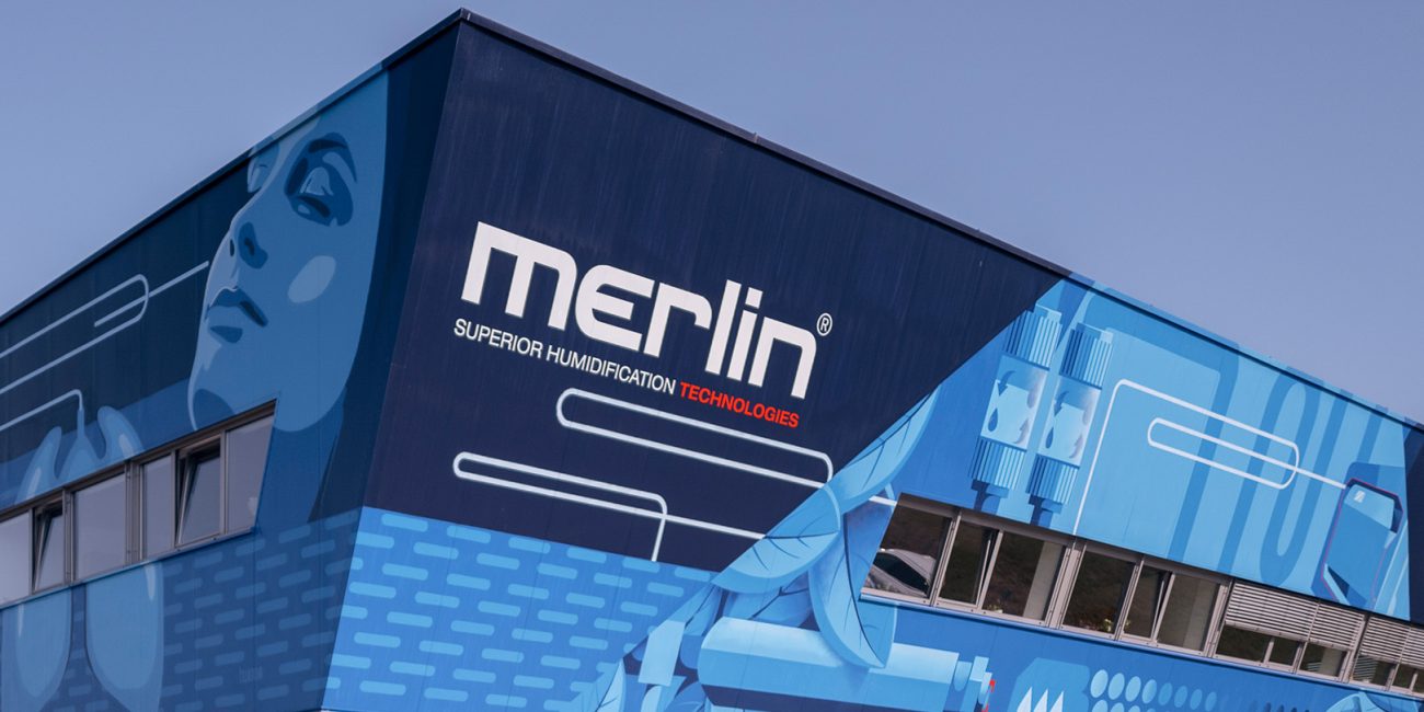 Fassadengestaltung unseres Referenzkunden Merlin Technology GmbH