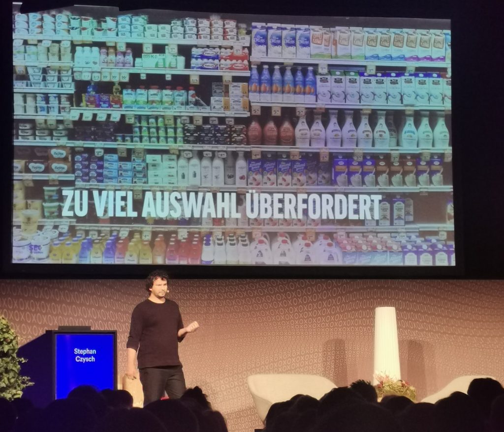 Stephan Czysch bei seinem Vortrag zu Content-Strategien im eCommerce