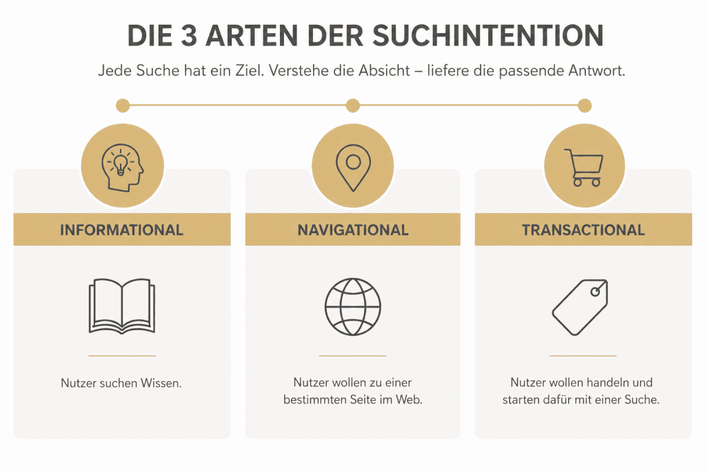 Drei Grundarten der Suchintetion 3 Grundarten der Suchintention