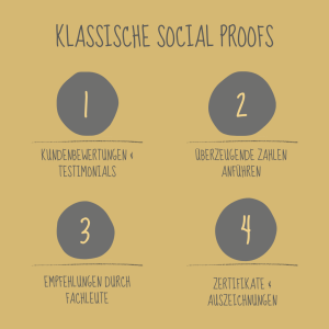 Klassische Formen des Social Proofs 